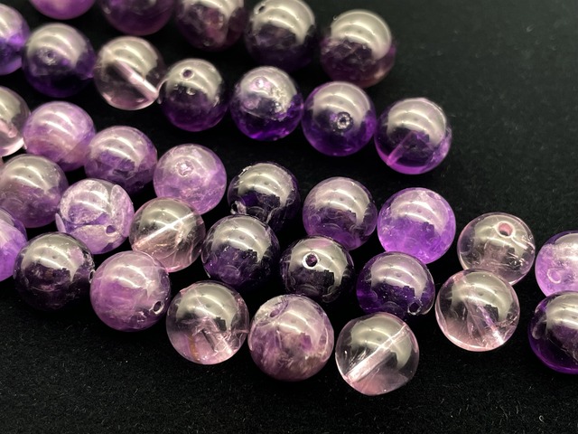 ハンドメイドビーズ素材セット（アメジスト）