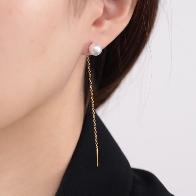316L 2way basic pearl pierce  #p124