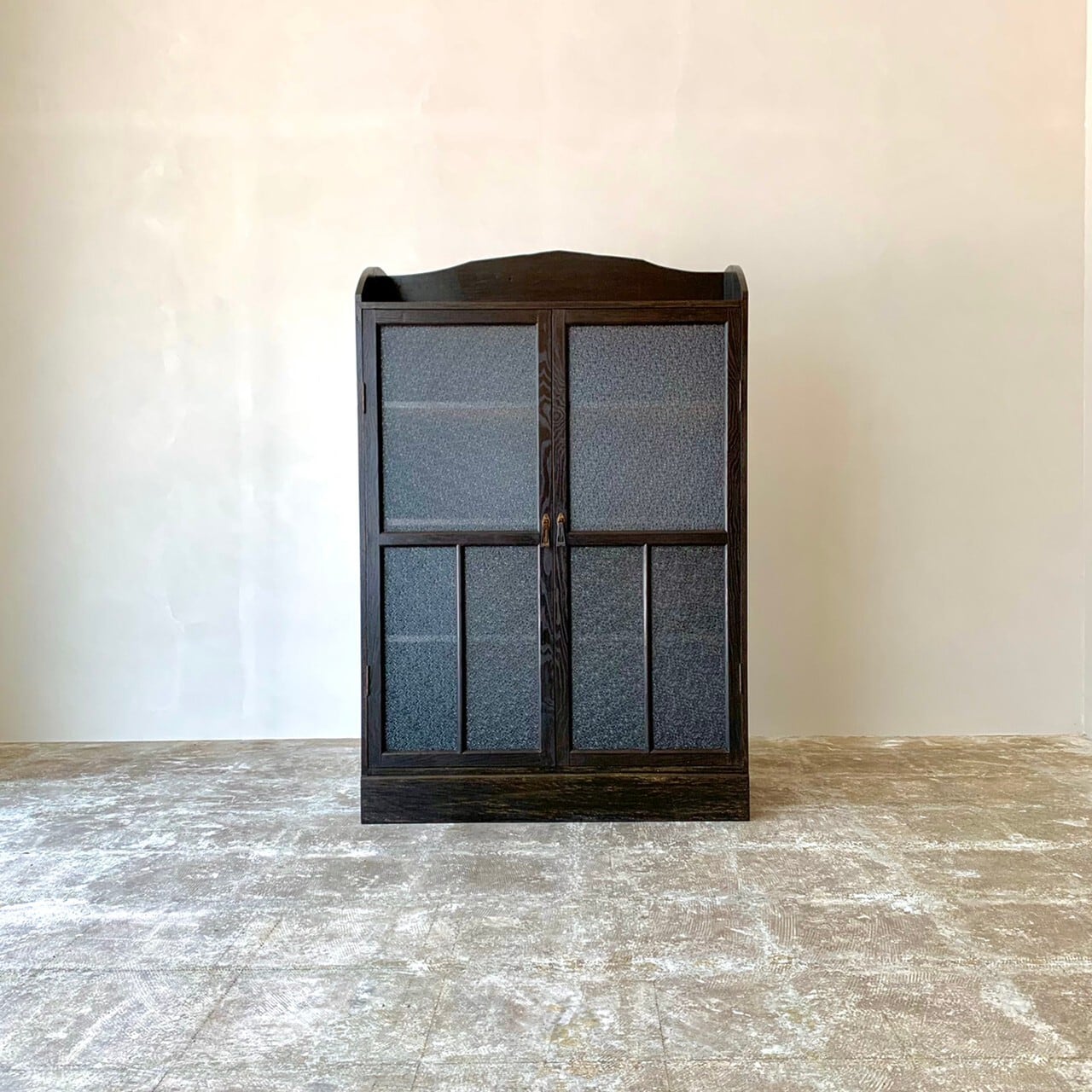 キャビネット　ガラスケース　古家具　0528