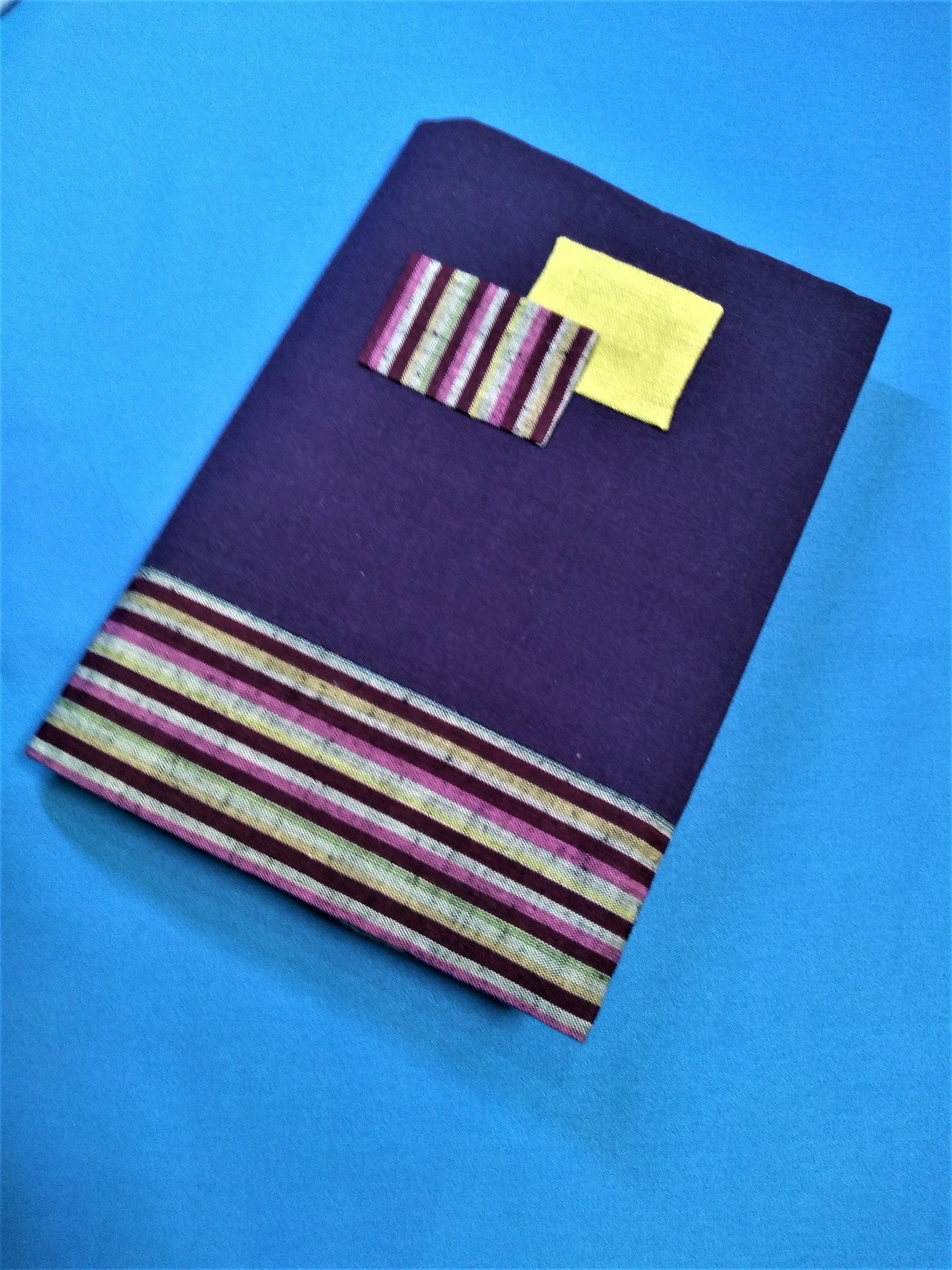 遠州綿織物手縫いブックカバーツートンシリーズ(単行本サイズ・両見返し綴じ)