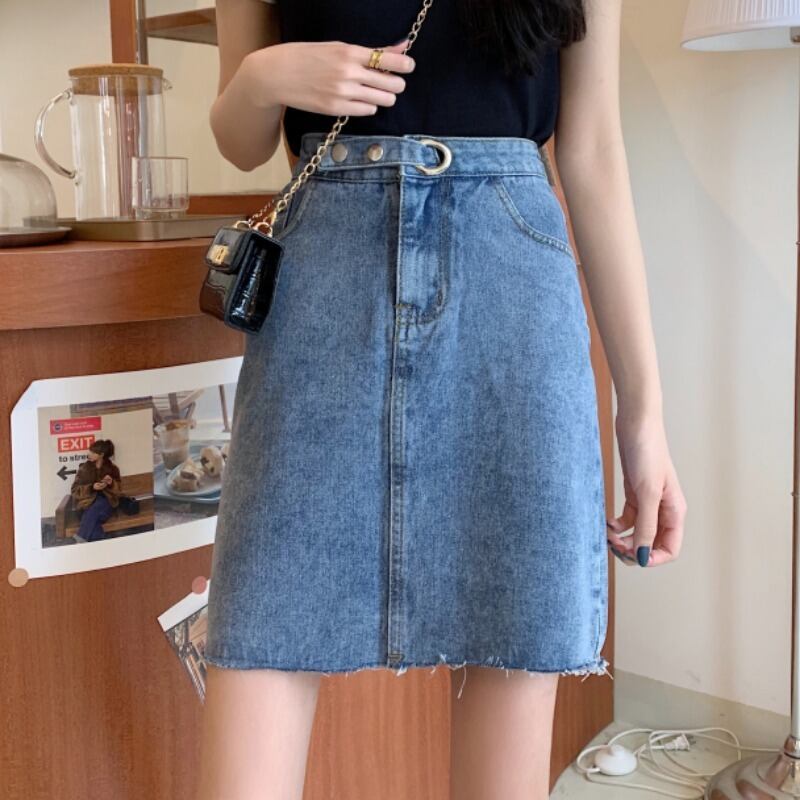 女性の2020年夏の新しいスカート、ヒップスカート、Aラインスカート、スリムで薄い、オールマッチのファッショナブルなデニムスカート 1号婦人14028134132