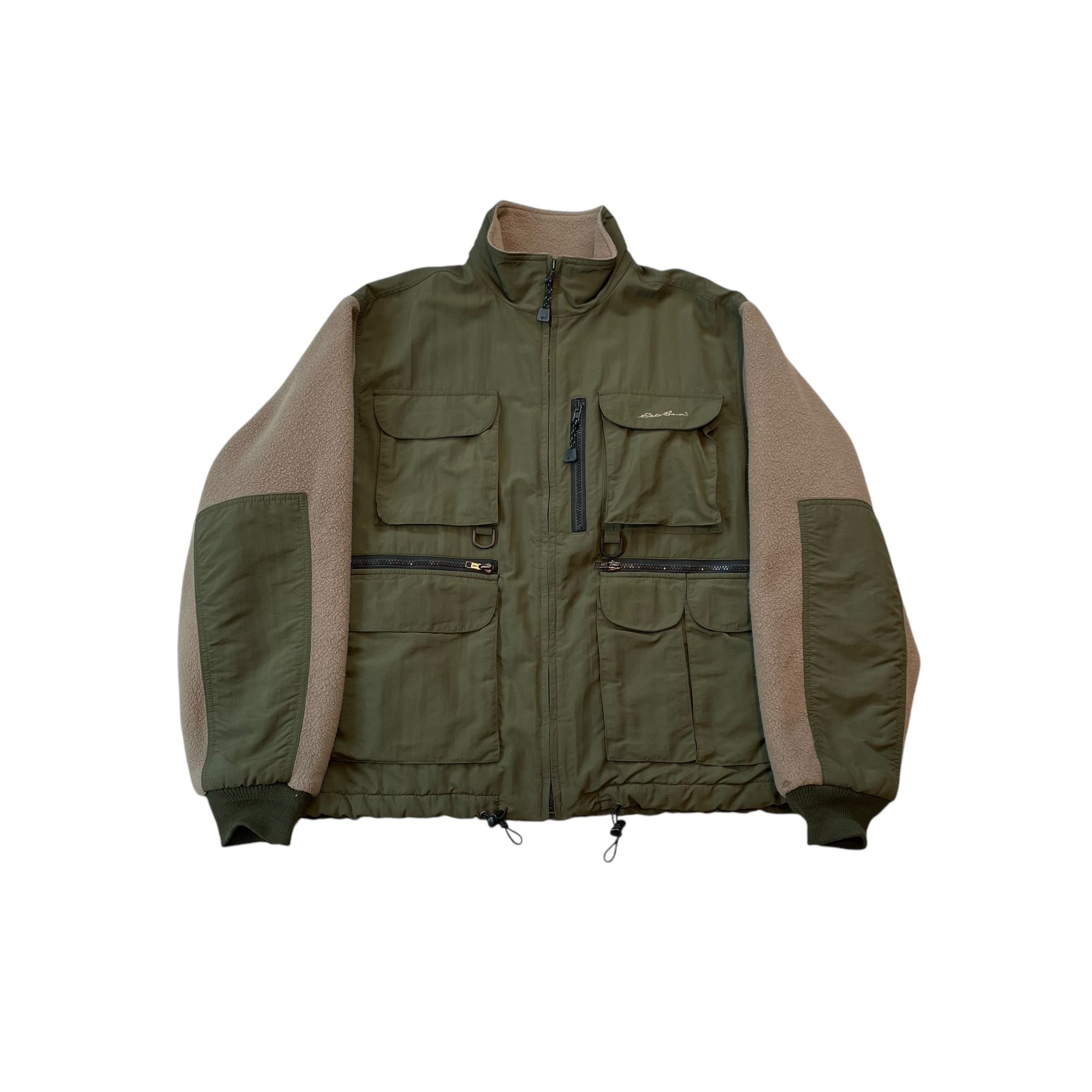 Special!!1990s Eddie Bauer "Supreme 元ネタ" Nylon×Fleece swiching jacket