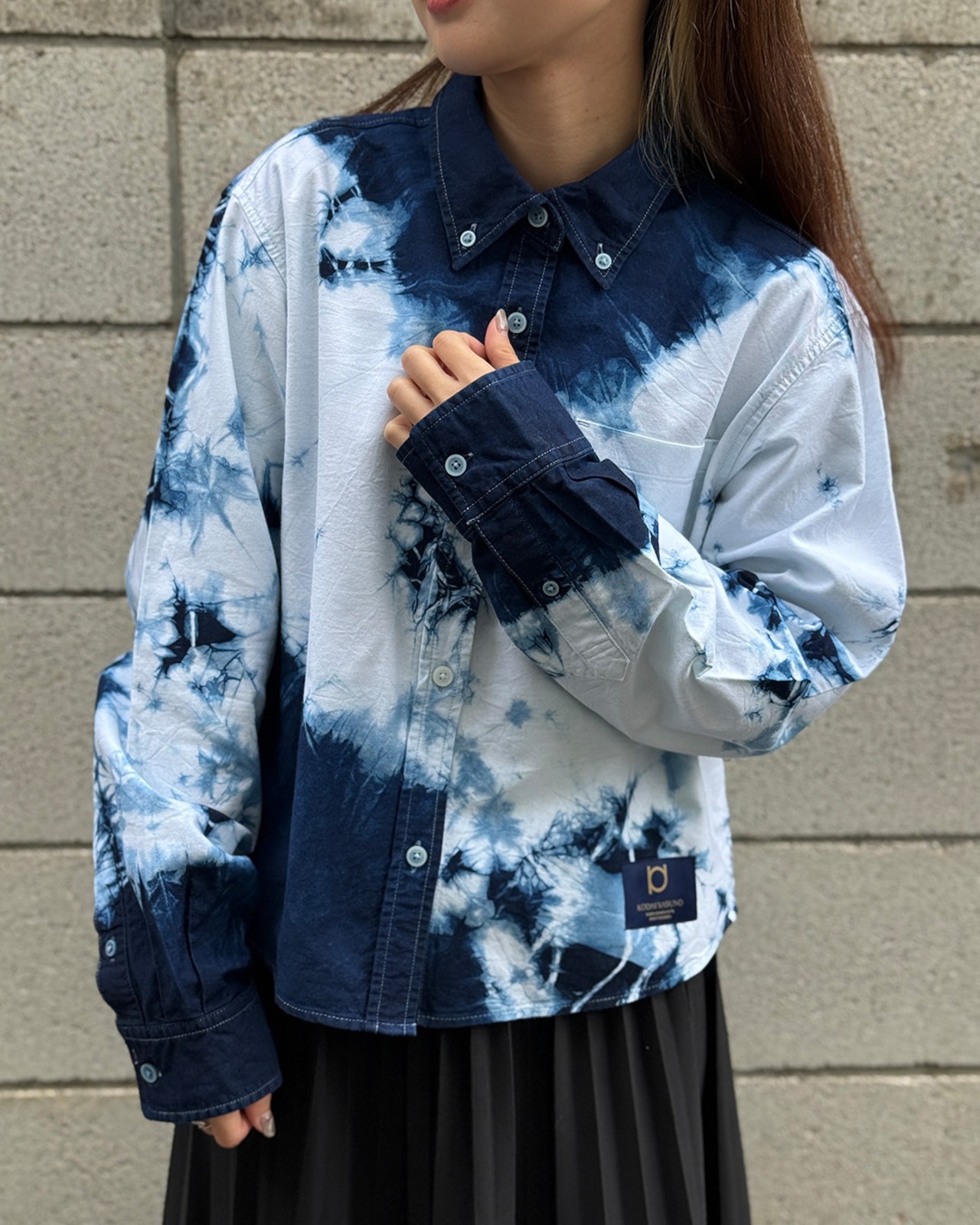 【数量限定販売】藍染めタイダイショート丈 YUKIDOKE 雪溶