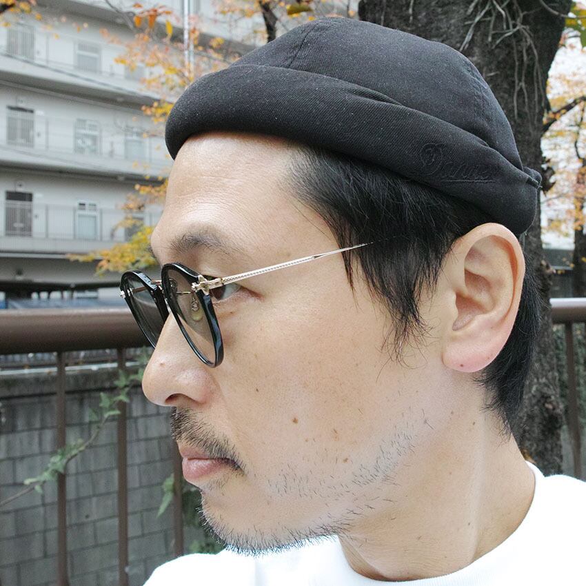 EYEVAN / E-0505 Sun / PBKG - Lt.Gray ピアノブラック/ゴールド