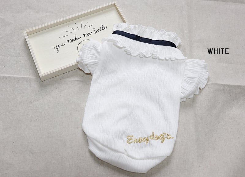 リボンフリルブラウス S ~ XL 2color  /  犬服 ドッグウェア 春夏 可愛い 犬の服 犬 猫 新作 小型犬 中型犬　top29