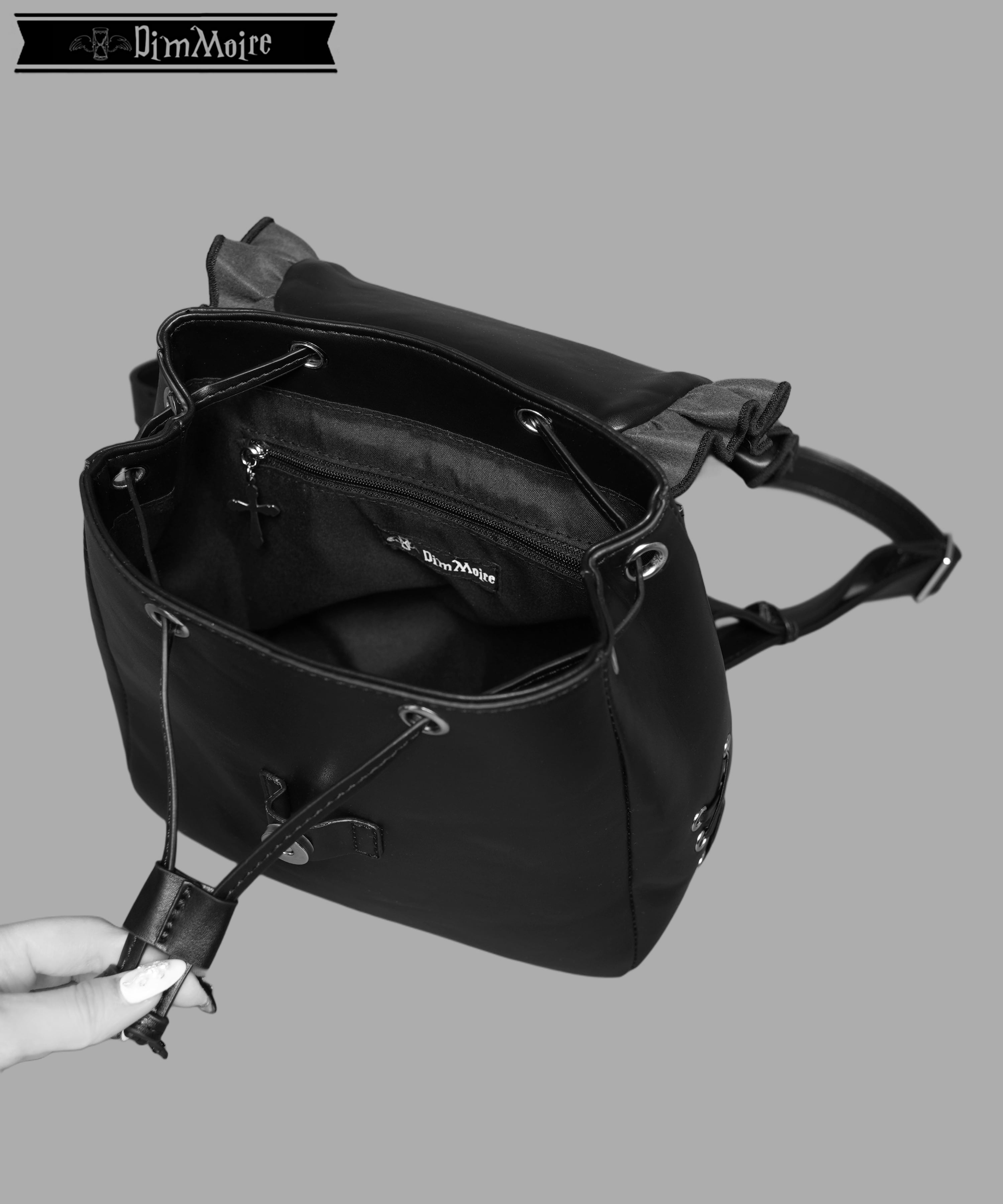 HeartCoreフリルミニリュック 【Black】 | DimMoire 