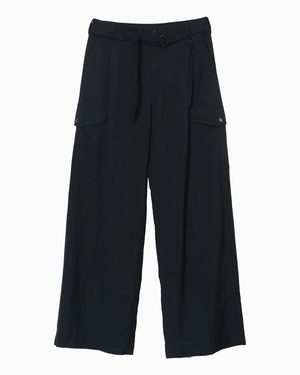 【26SS】Tamme タム /WRINKLED F-1B SLACKS BLACK
