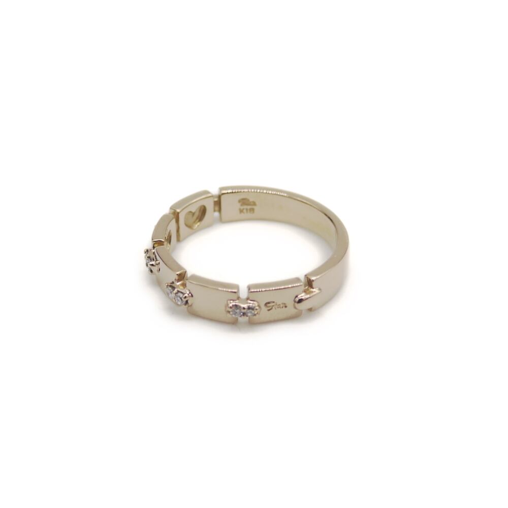 STAR JEWELRY スタージュエリー K18PG ダイヤモンド デザインリング 18
