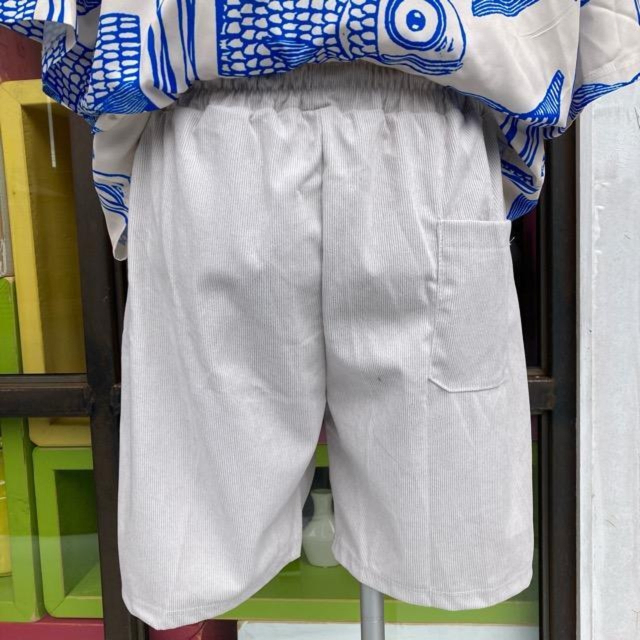 Topanga Men's　コーデュロイパラコードショートパンツ　ライトグレー