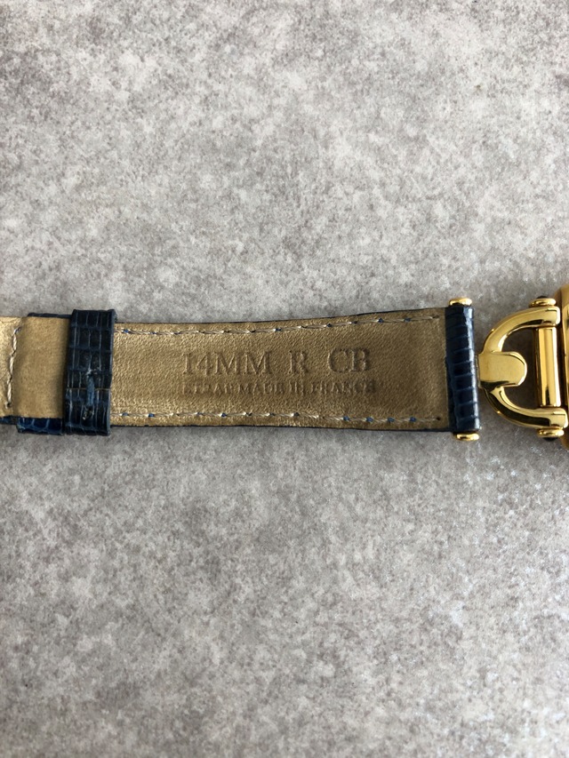 GUCCI グッチ 腕時計 ゴールド×ブルー ホースビット レザー ロゴサークル vintage ヴィンテージ オールド dfsa2j