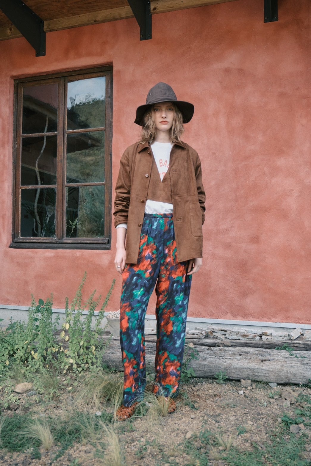 【LEMELANGE】プリントイージーパンツ　8613504