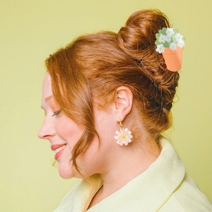 «即納» Coucou Suzette Green Flower Pot Hair Claw ククシュゼット ヘアアクセサリー