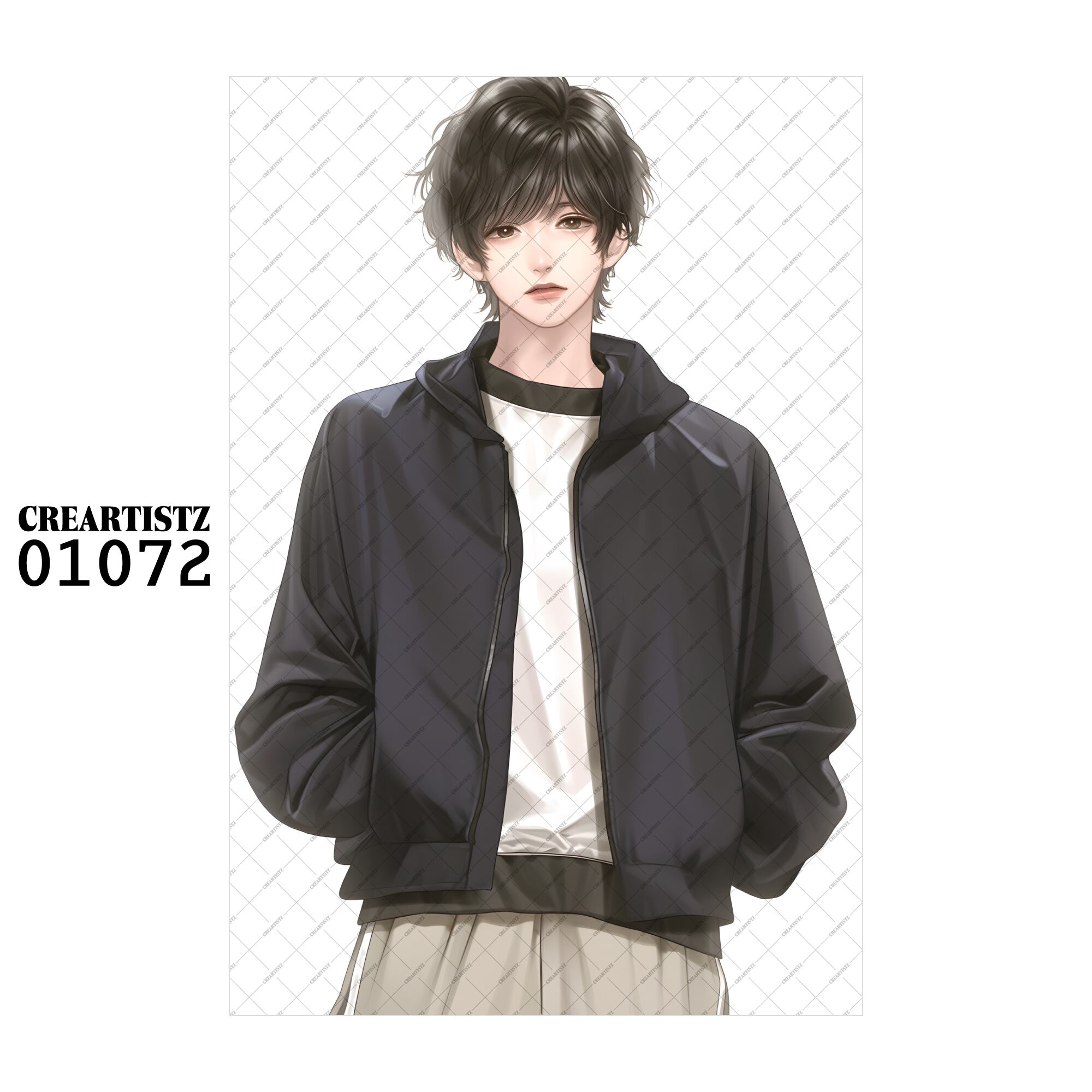 01072 ボーイ クール オリジナル ペーパー/ステッカー 4枚セット CREARTISTZ