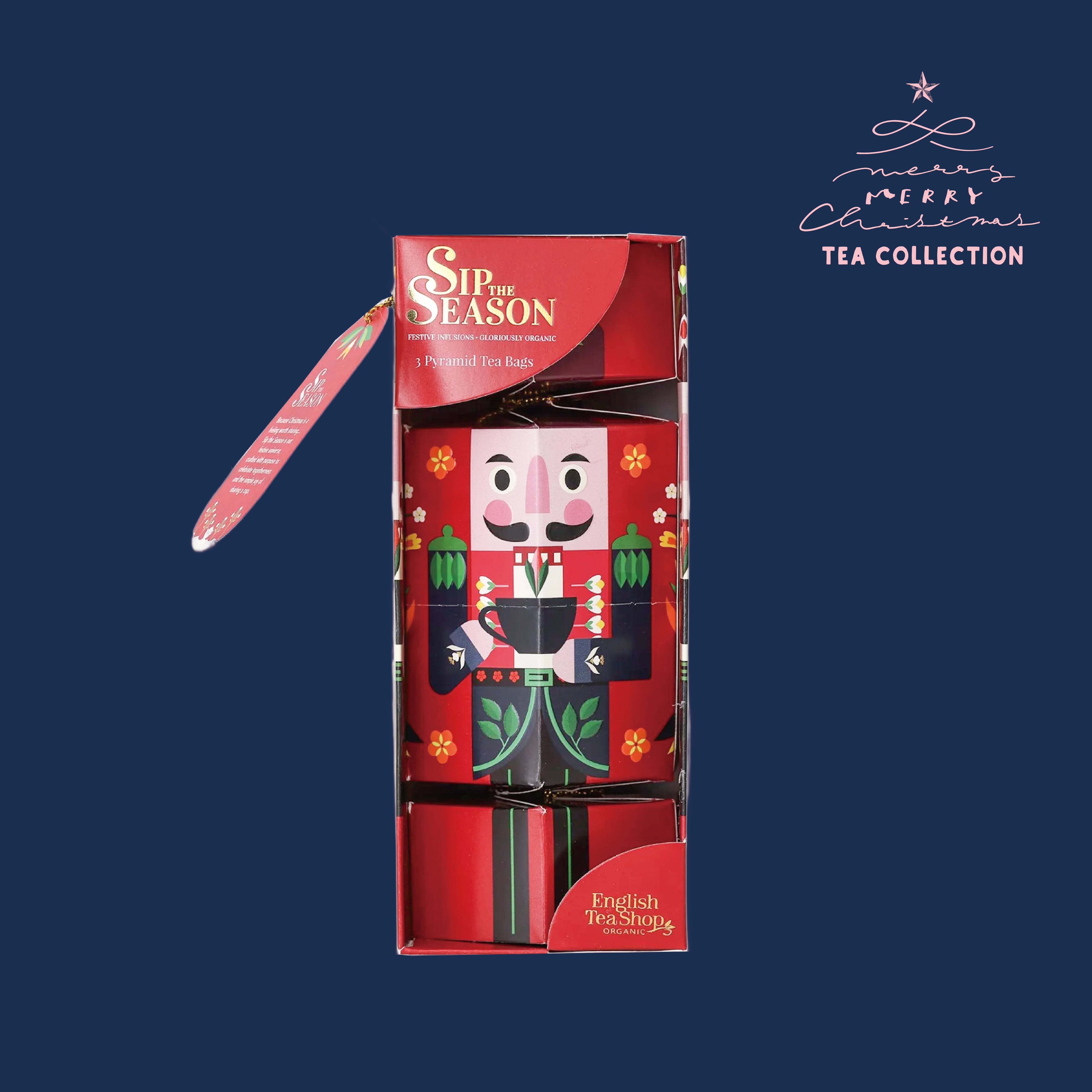 【Xmas】English Tea Shop ナットクラッカーレッド:PEACE‐3種アソート‐ ナットクラッカーコレクション