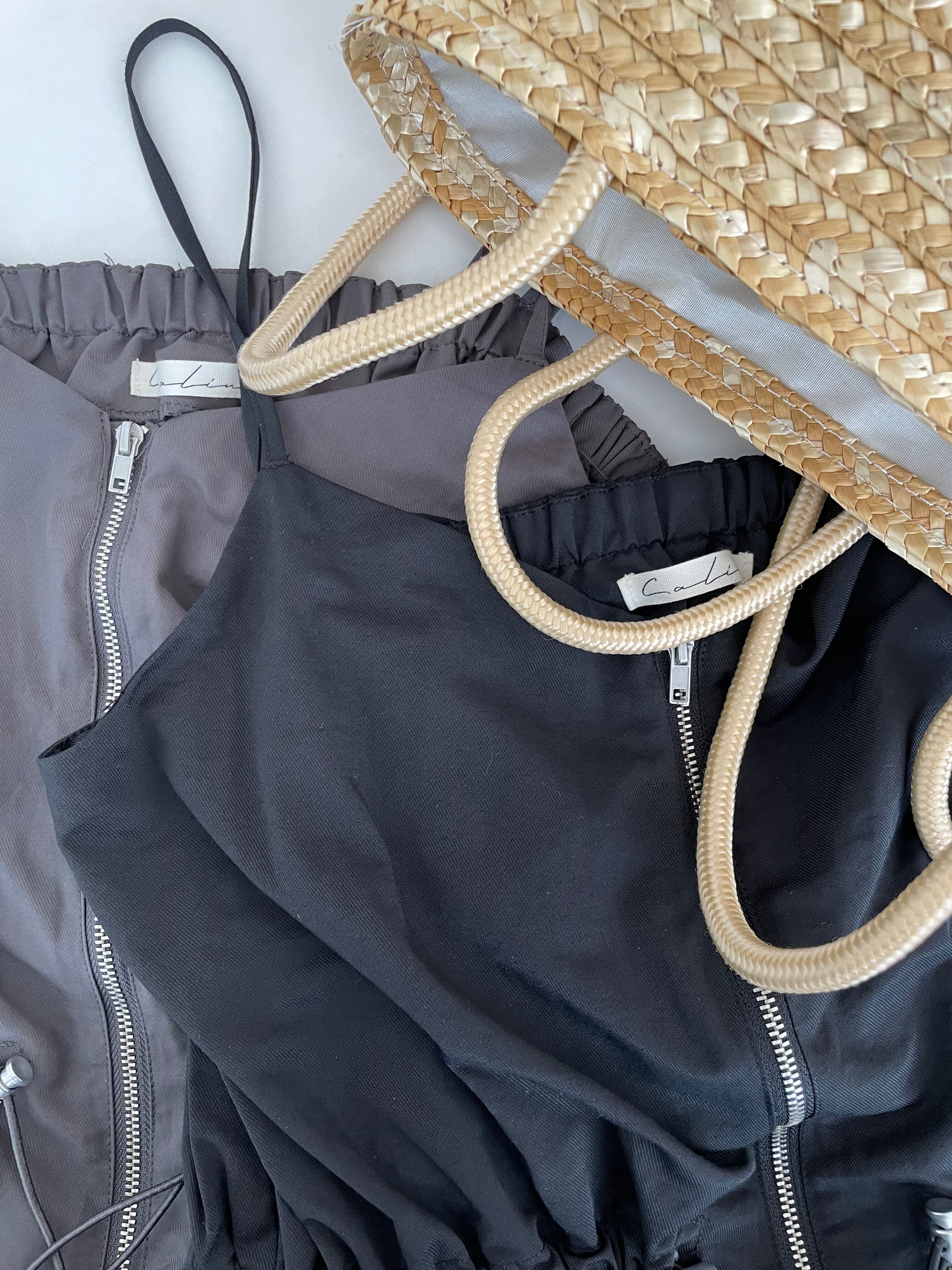 【ORIGINAL】zip salopette( ladies)