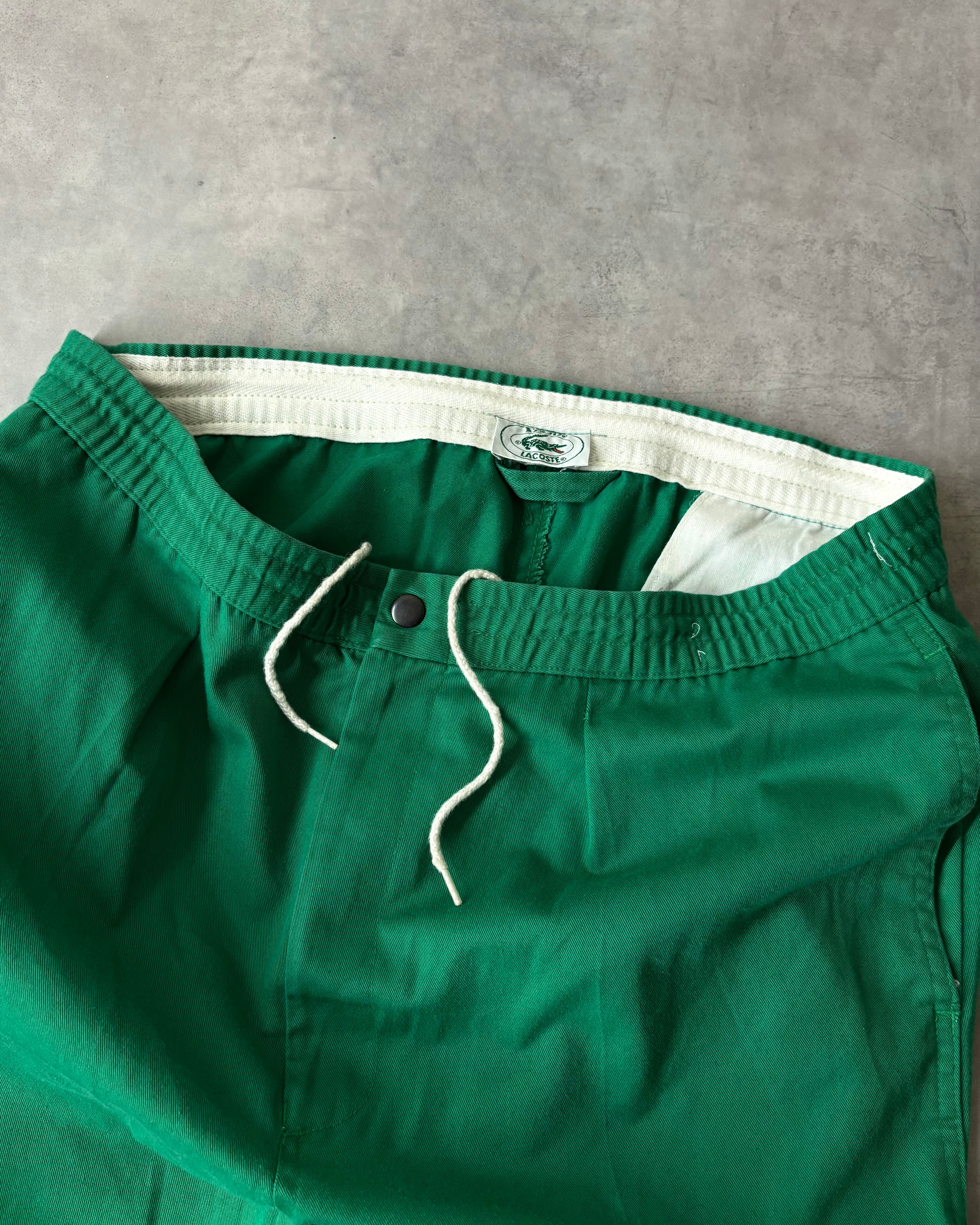 80s IZOD LACOSTE Cotton×Poly 1tac Easy Pants
