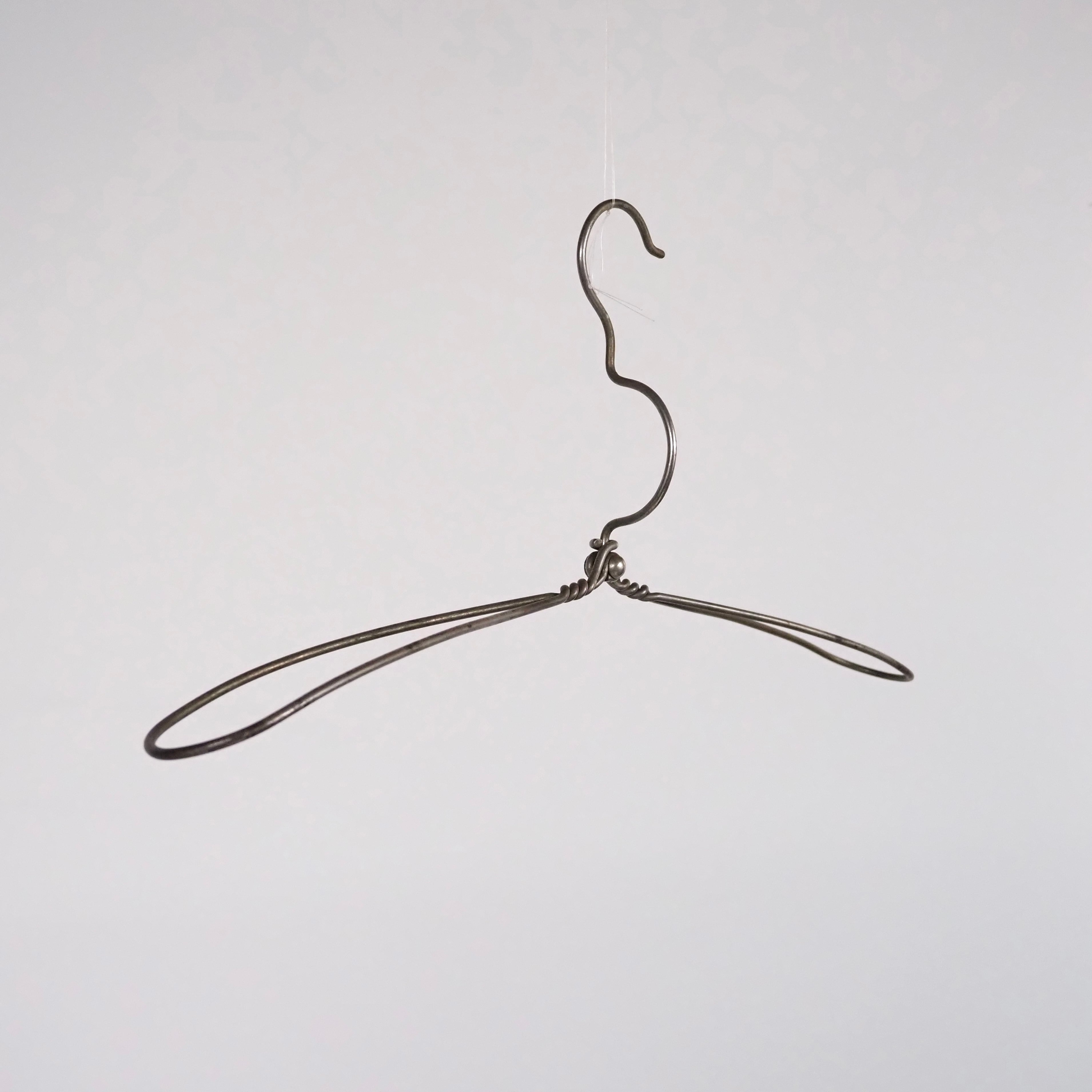 USA Vintage Folding Metal Hanger.5 ビンテージ 折りたたみ トラベルハンガー