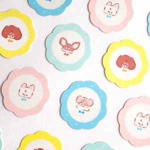 リボンでおめかしステッカー