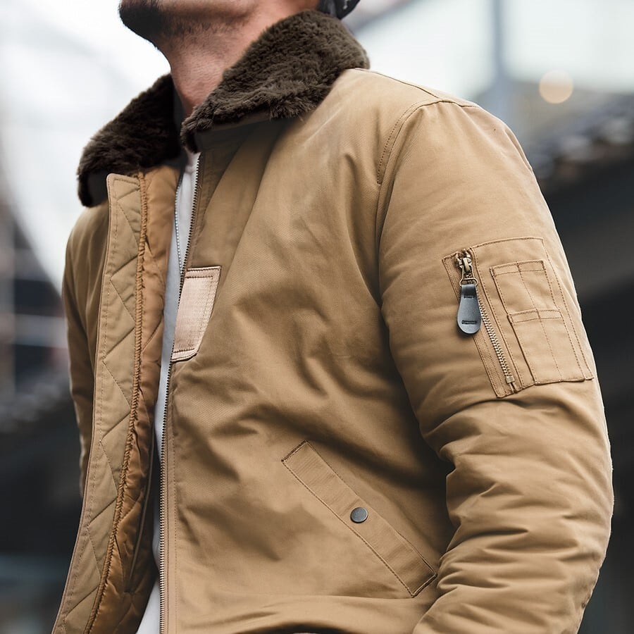 B-15 コットンフライトジャケット中綿入 2色 L0066 | アメカジ SHOP