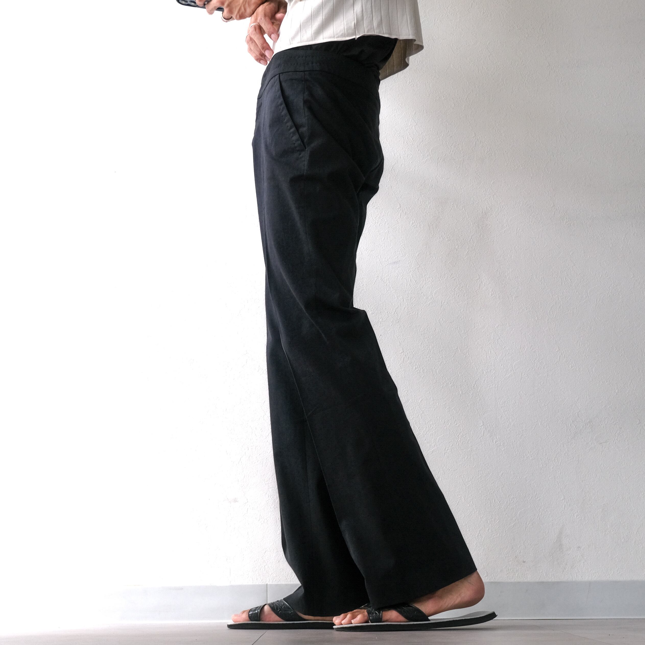 GUCCI” by Frida Giannini black semi flair slacks pants 2005SS