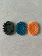 Japanese Vintage ヴィンテージパーツ フレームパーツ 台座 カメオ台座 アクリル 42mm×38mm カルトナージュ アクセサリーパーツ デコレーション材