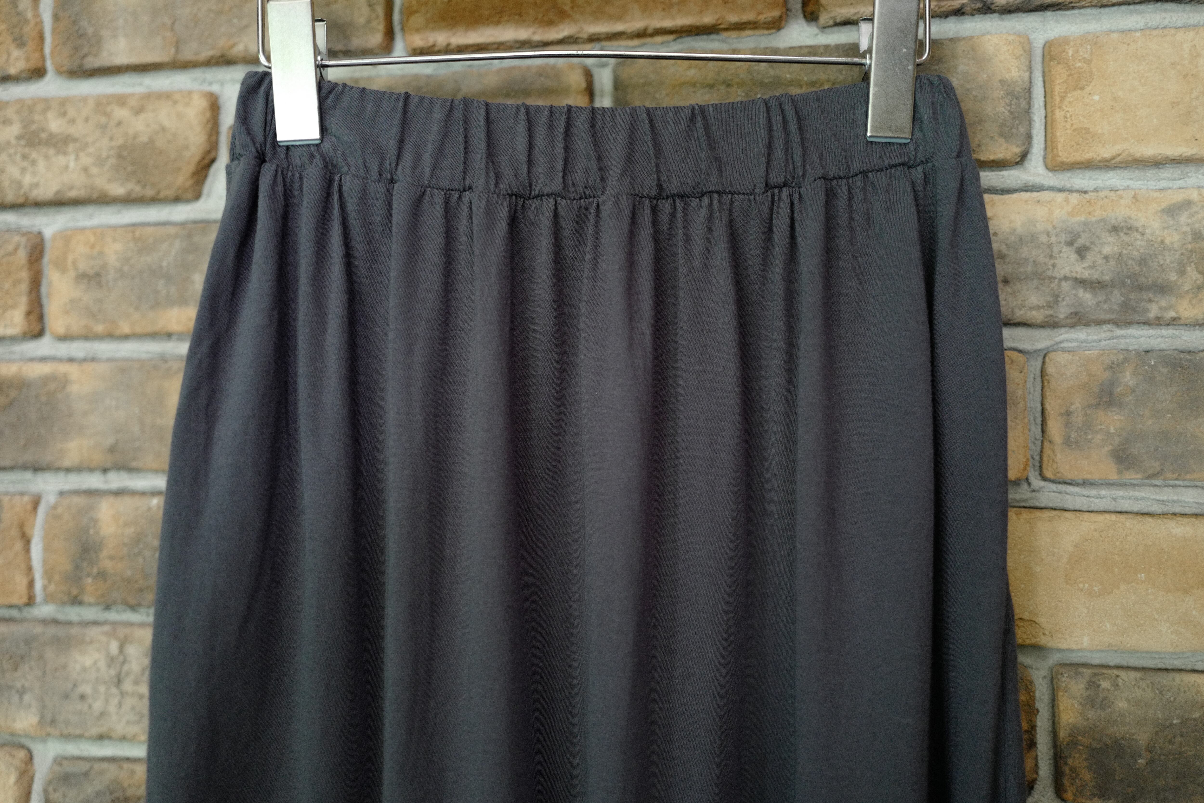 Boutique Ordinary ｜ gather long skirt (cotton 100%) col. blue