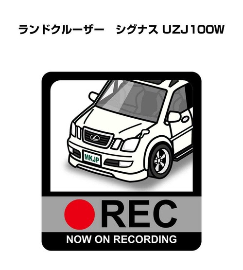 トヨタ ランドクルーザー　シグナス UZJ100W HDJ101K ボディ25色設定 ドラレコRECステッカー