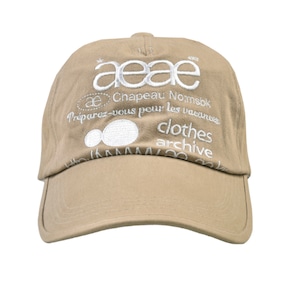 [AEAE] WEB LOGO 5 PANNEL BALL CAP - [BEIGE] 正規品 韓国ブランド 韓国通販 韓国代行 韓国ファッション