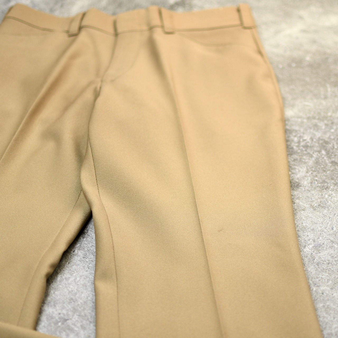 70's JCPenney flare pants gold