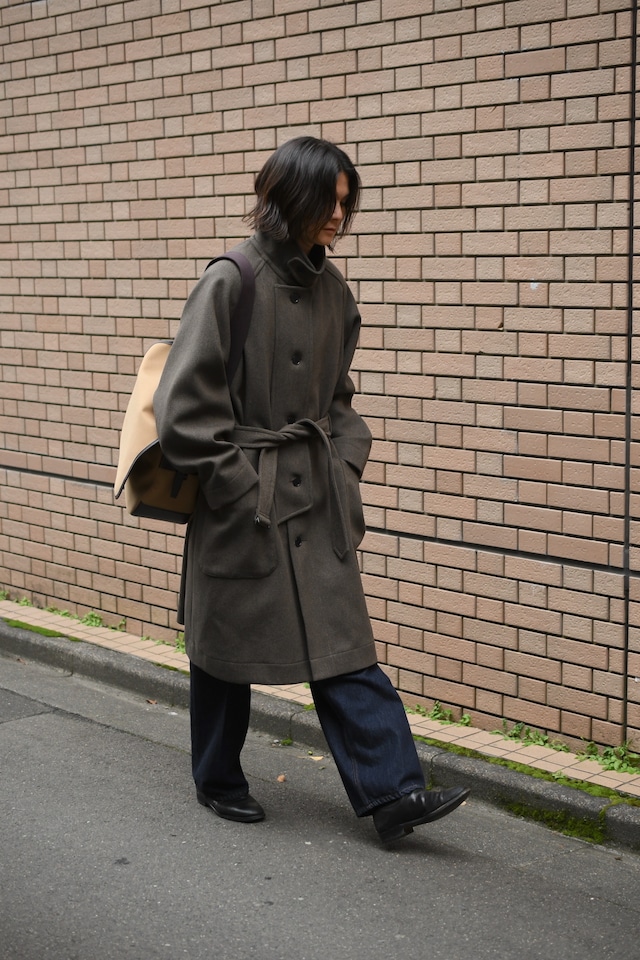 KAPTAIN SUNSHINE / Stand Collar Coat (Moss)