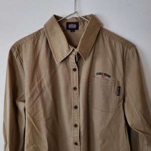【USED】　COSBY　シャツ　Mサイズ　ベージュ　春ジャケット