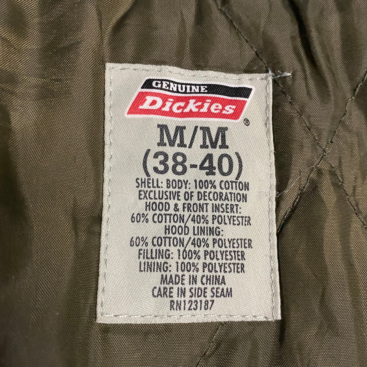 Dickies ディッキーズ ダック地 フード付き フェイクレイヤード ワーク 