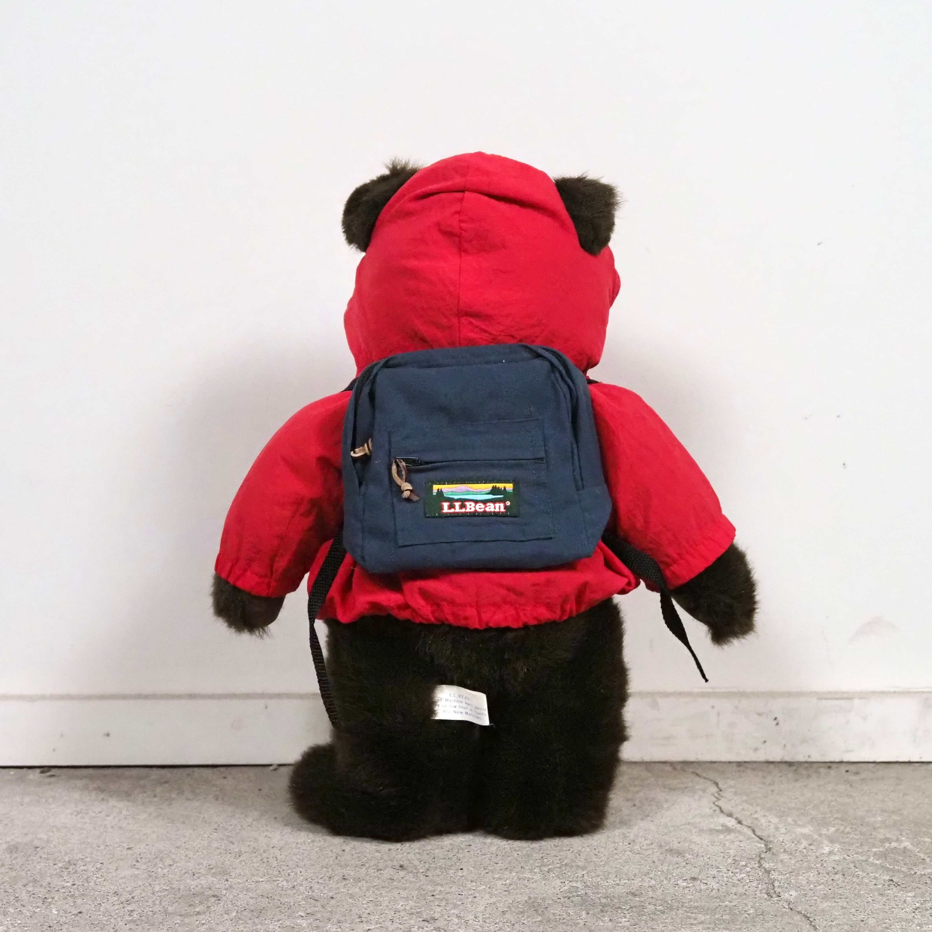 L.L.Bean Stuffed Bear Anorak Parka/Back Pack Douglas 90s エルエル