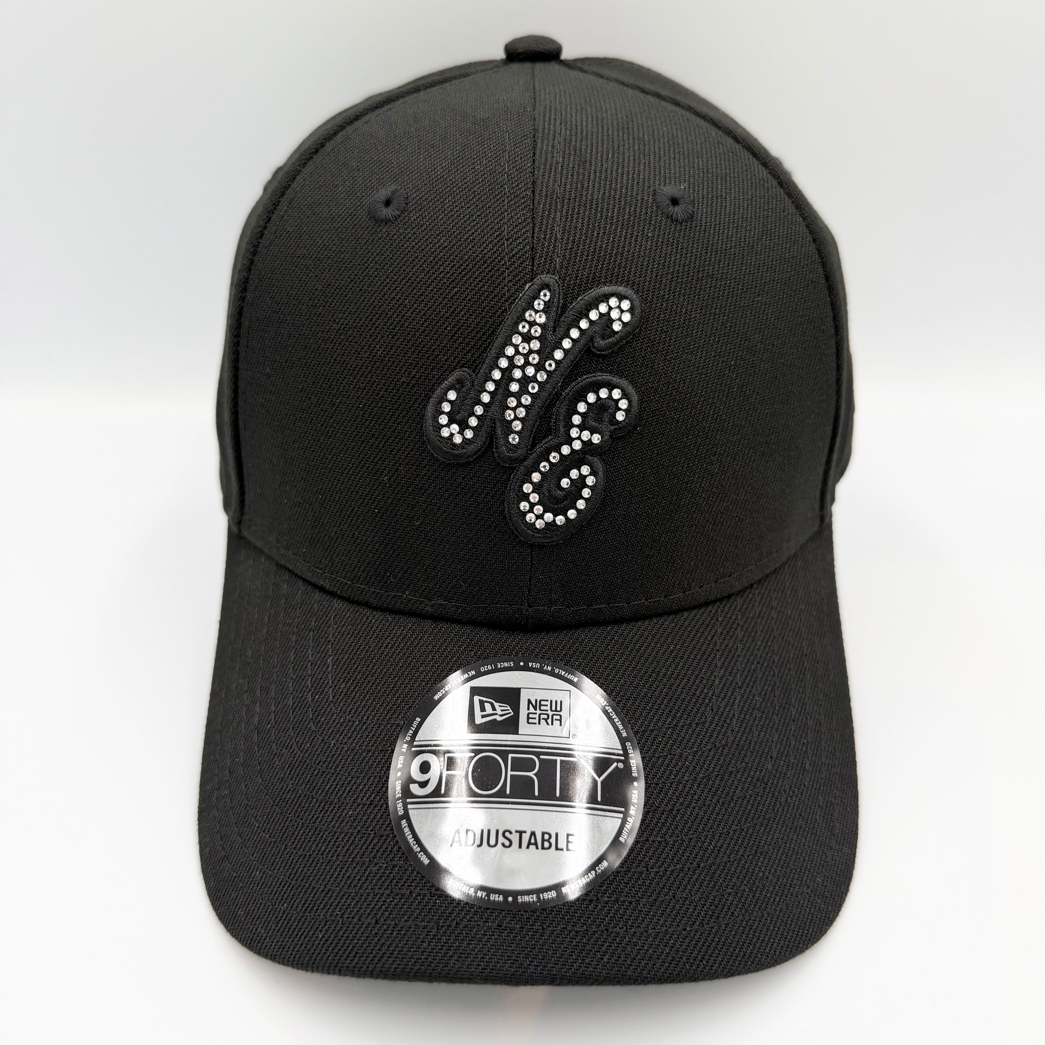 NEW ERA 9FORTY/940 ラインストーン/Rhinestone クラシックロゴ Black