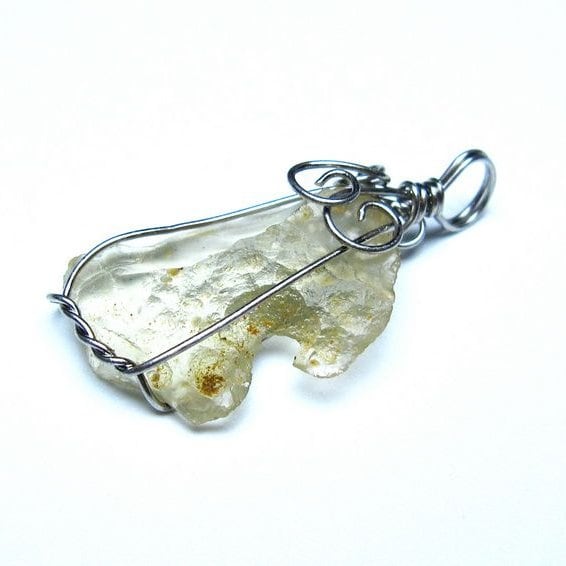 リビアングラス ペンダント 一点物 メール便可 [M便 1/20] 112-13562