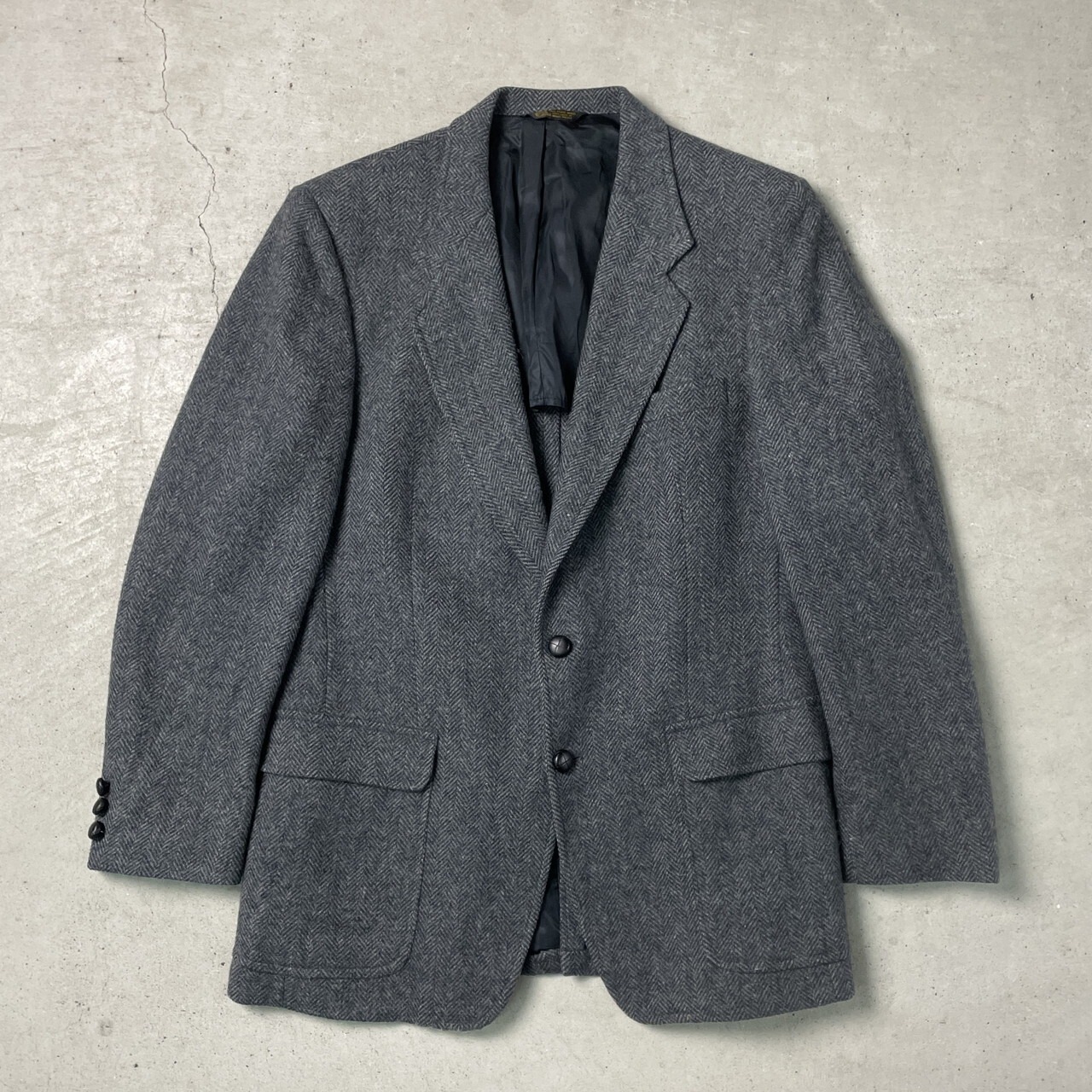 80年代 USA製 DONCASTER ウールテーラードジャケット ツイード メンズL 