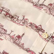 Leilian レリアン マリン柄 長袖シャツ ブラウス 13/アイボリー系 レディース