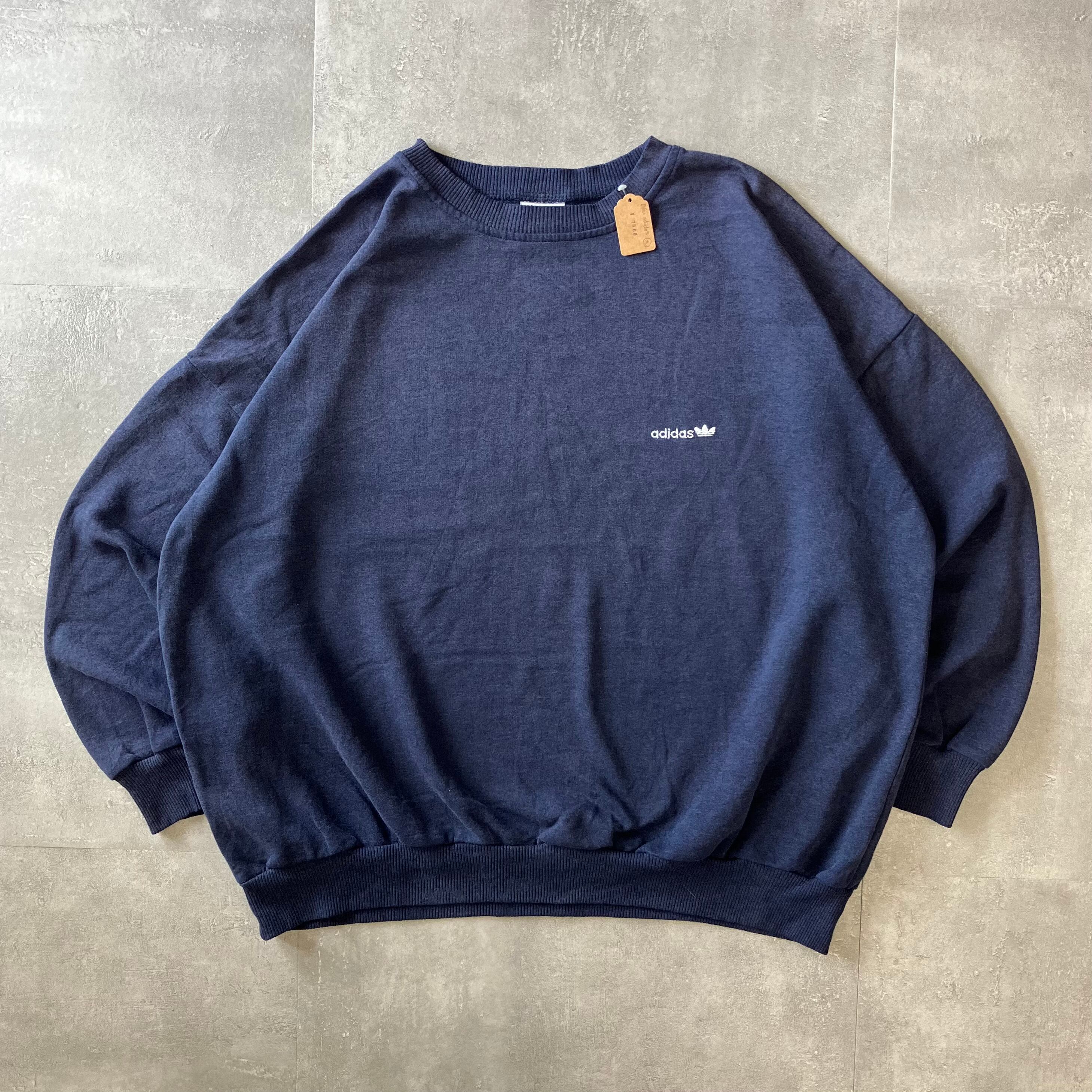 adidas 80s スウェット ワンポイント 刺繍 XL No.1903