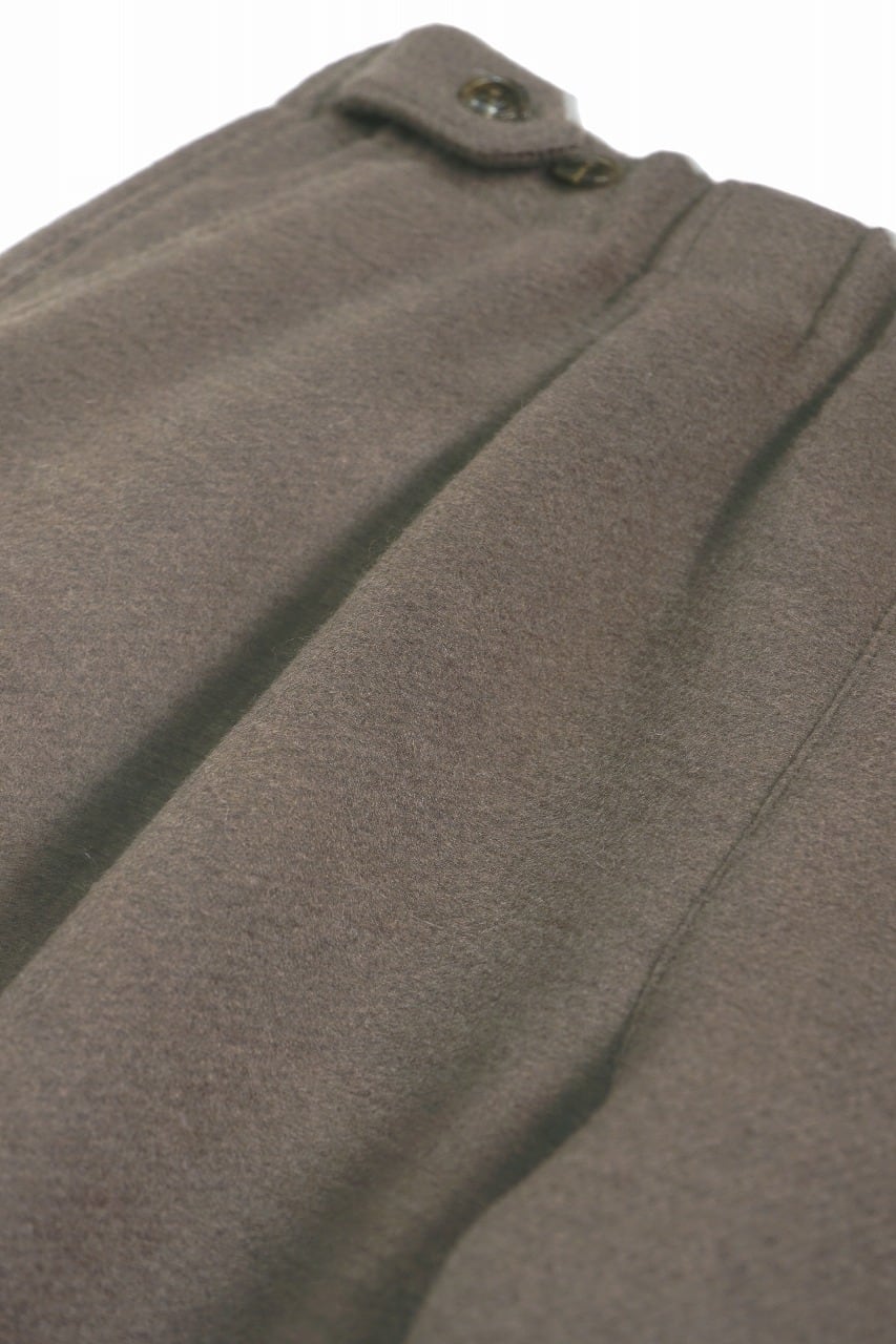 Wool Beaver Wide Easy Pants