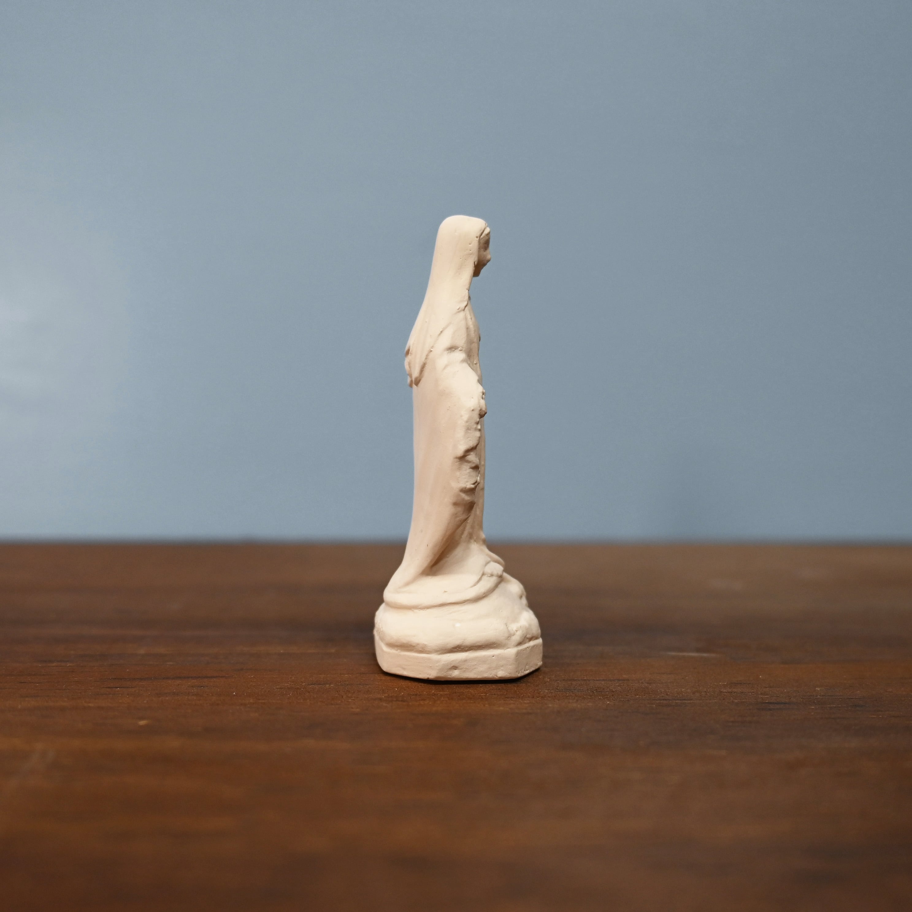 無原罪の聖母像【6.5cm】室内用クリーム色仕上げ | 中田ザビエル工房