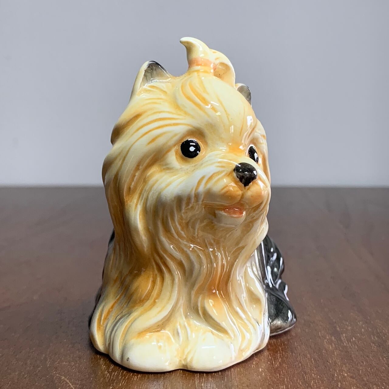 ビンテージ レトロかわいい ヨークシャーテリア 犬 フィギュリン