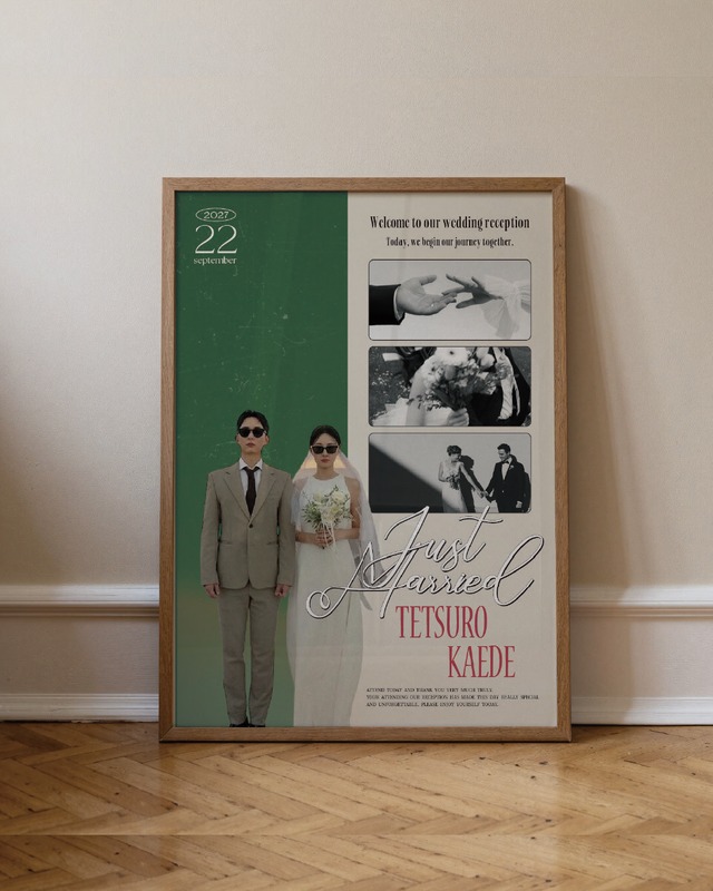 ウェルカムボード｜retro｜結婚式　#11