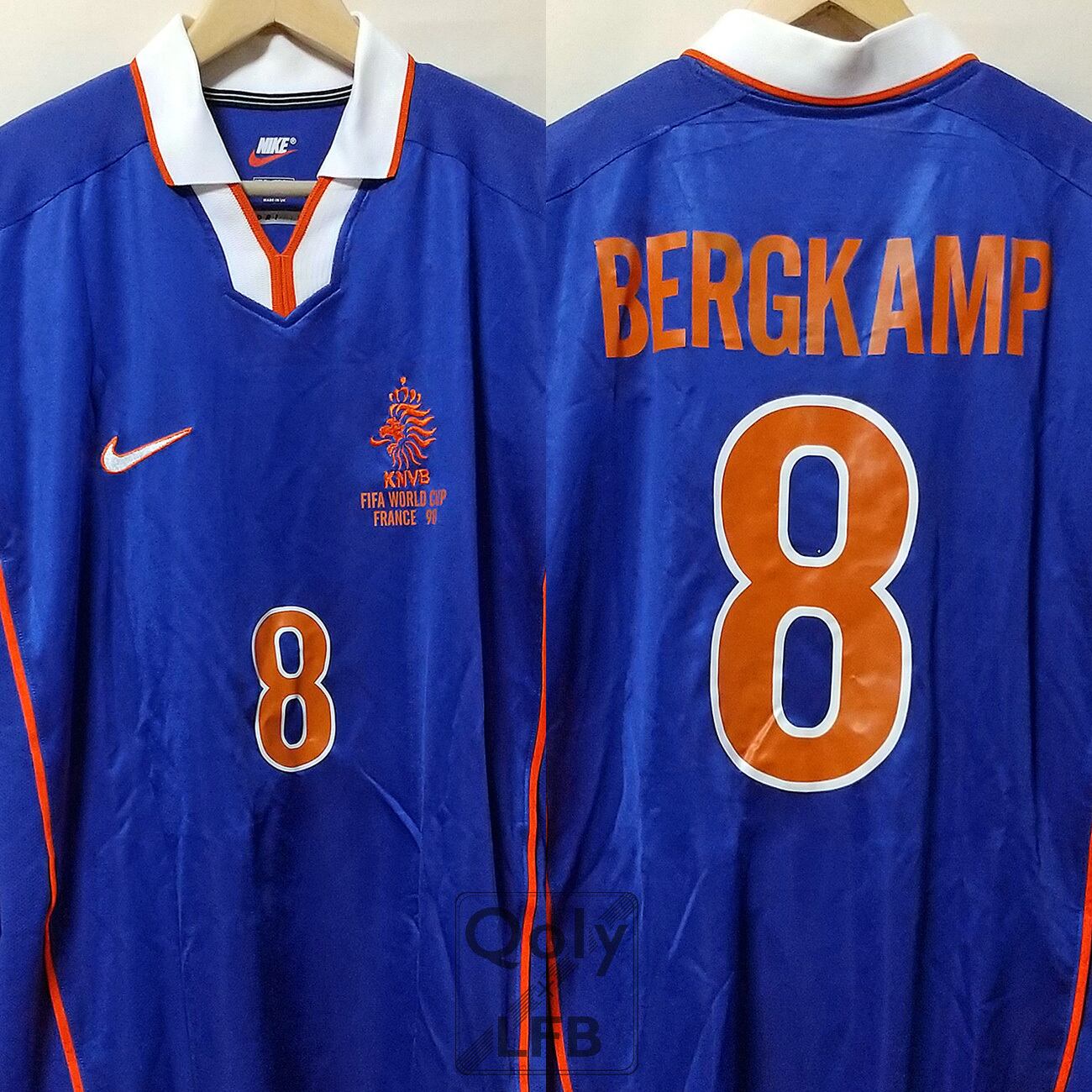 オランダ　サッカーユニフォーム　BERGKAMP