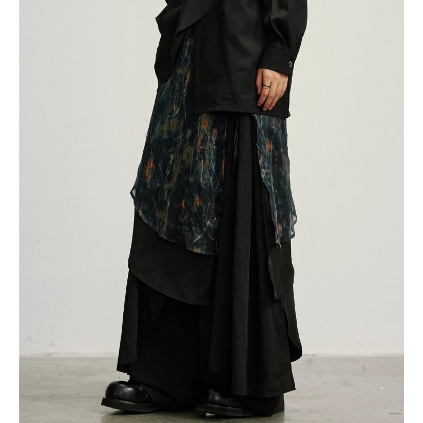 アートレイヤードワイドパンツ 1color MPA0201