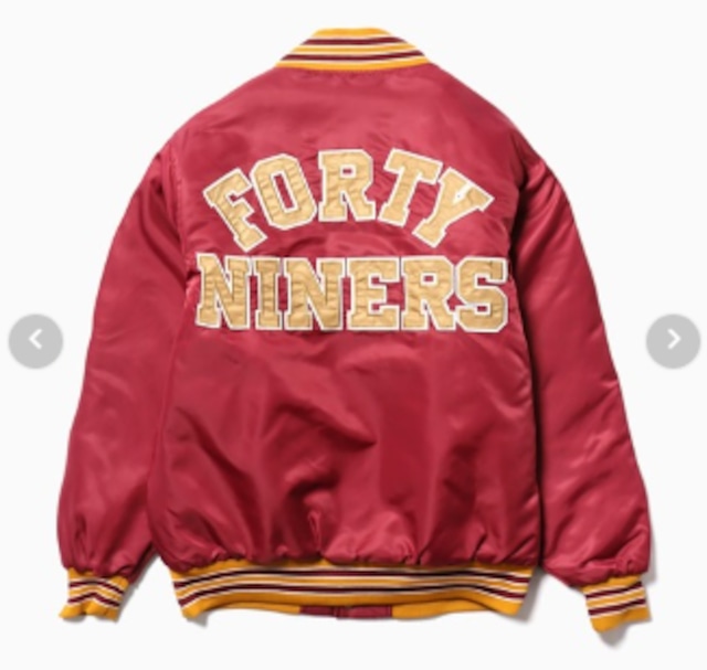 RUSSEL ATHLETIC ラッセルアスレティック NFL-49ers STADIUM JACKET スタジャン　ラス1