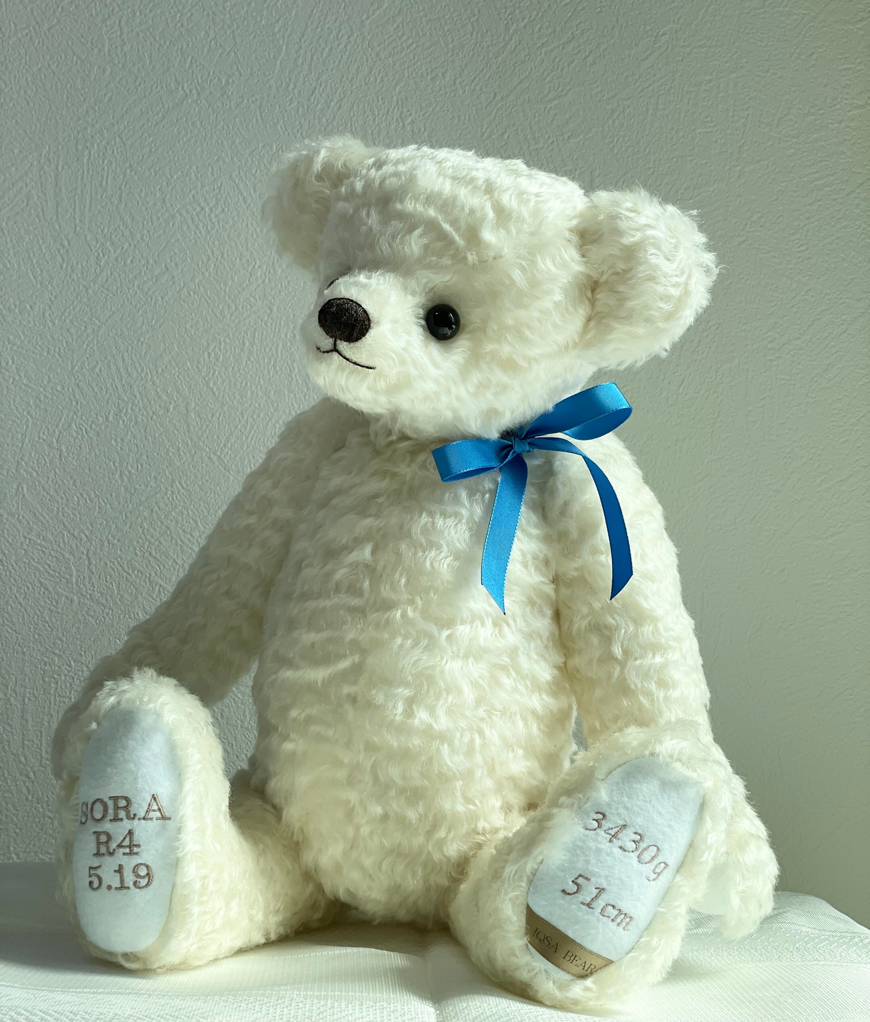 モヘア テディベア 50㎝ グラスアイ