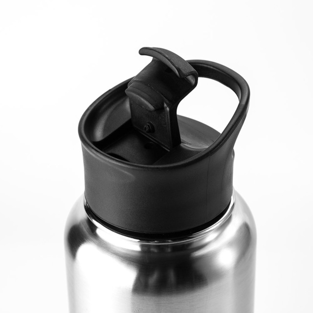 水筒 1000ml 保冷 ステンレスボトル 真空断熱 まほうびん 持ち運び便利 2点フタ付き 直飲み マグボトル アウトドア スポーツ bottlebottle シルバー