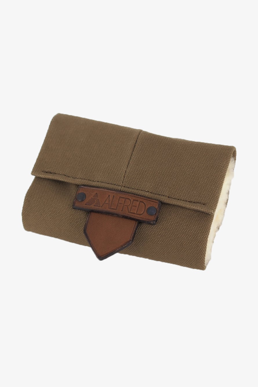 HAND MADE MOUTON SPOON WALLET / S / Khaki | ALFRED ONLINE SHOP