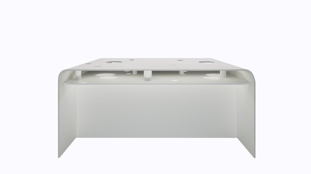 ターブル・ペルフォレ (白) - Table Perforée (White)-Width 1600mm