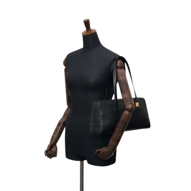 BURBERRY バーバリー トートバッグ ブラック ロゴ レザー vintage ヴィンテージ オールド y6x2fb